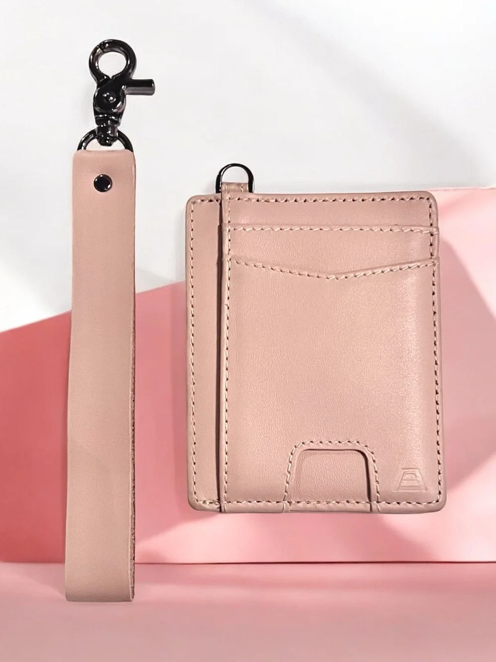 Andar The Denner Wristlet Leather Wallet Blush ID Card Pull RFID Unused Darylann